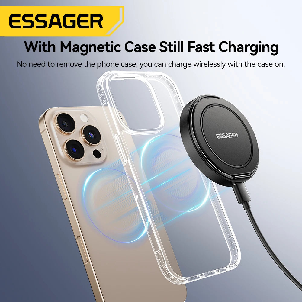 Ricarica wireless magnetica 15W – Supporto rapido per iPhone, Samsung e Xiaomi