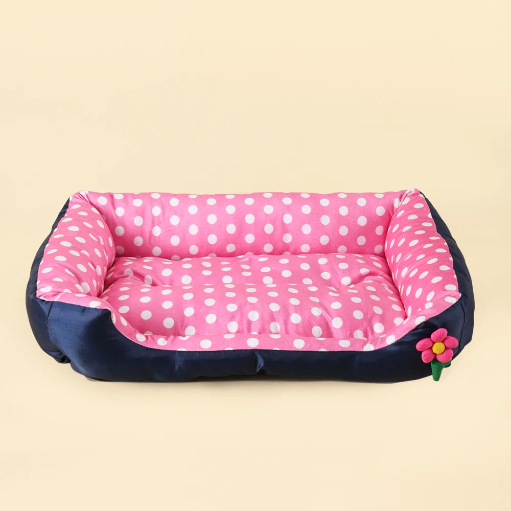 Canapé carré moelleux pour grands chiens – Coussin chaud et lavable