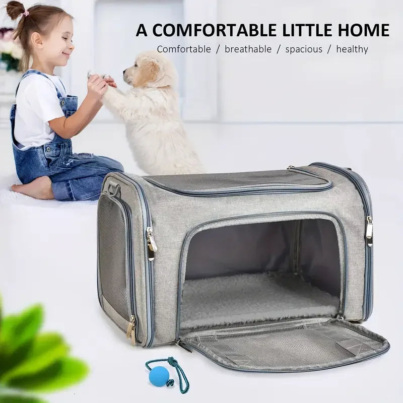 Zaino trasportatore ventilato per cani e gatti – Borsa da viaggio approvata…
