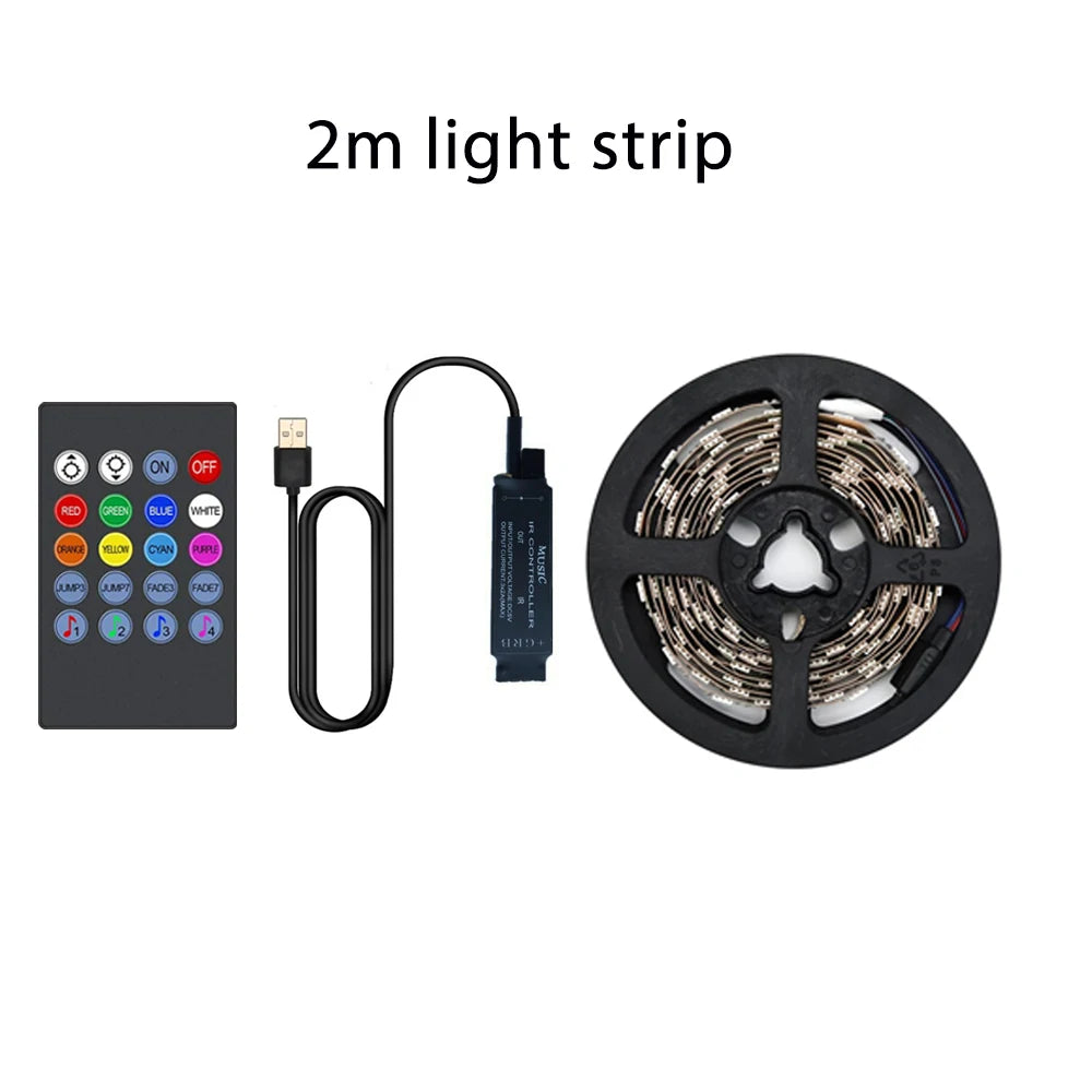 Striscia LED RGB USB per TV 15‑80 pollici con sincronizzazione musica