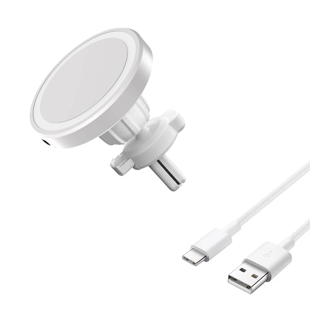 Supporto magnetico per auto con ricarica wireless 15W per iPhone 12‑16