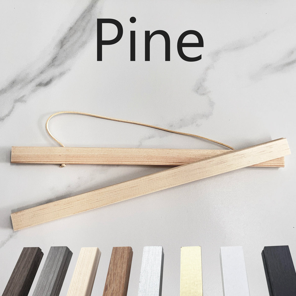 8 Colors Wood Photo Frame Black White Canvas Frame 21 30 40 50cm Magnetic Poster Hanger Teak Pine Wood Scroll Painting Frame