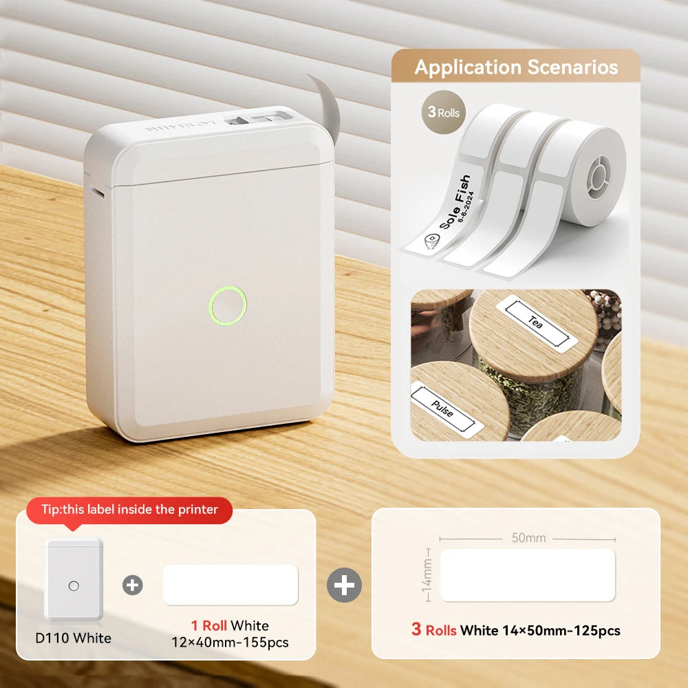 Stampante termica portatile Mini wireless per etichette adesive