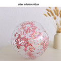 Rooxin Pool Party Ball Inflatable Transparent Beach Ball Outdoor Summer Water Play Swimming Pool Float Ball