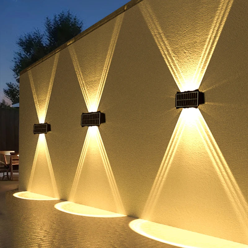 Lampada da Parete Solare LED per Esterni – Illuminazione Waterproof Up & Down