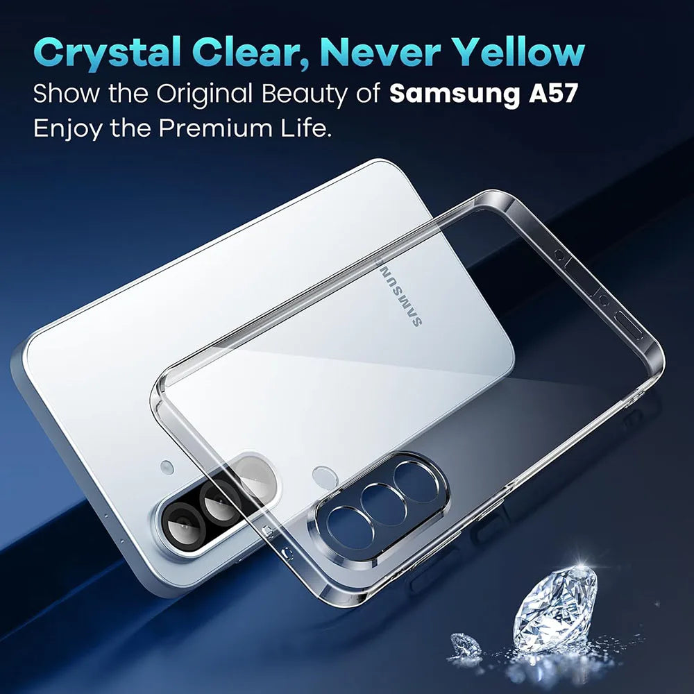 Ultra Thin Silicone Soft Case For Samsung Galaxy A57 A37 A27 A17 A56 A36 A26 A16 A55 A15 A54 A14 Clear Slim Shockproof TPU Cover