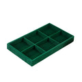 Jewelry Organizer Velvet Jewelry Storage Tray Display Ring Bracelet Necklace Storage Box Showcase Drawer Organizer Trays-Green