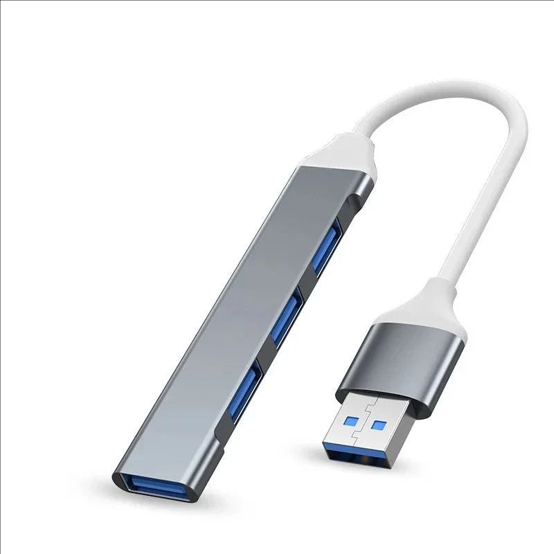 Hub USB‑C 4 porte 3.1 in alluminio – adattatore multiport OTG