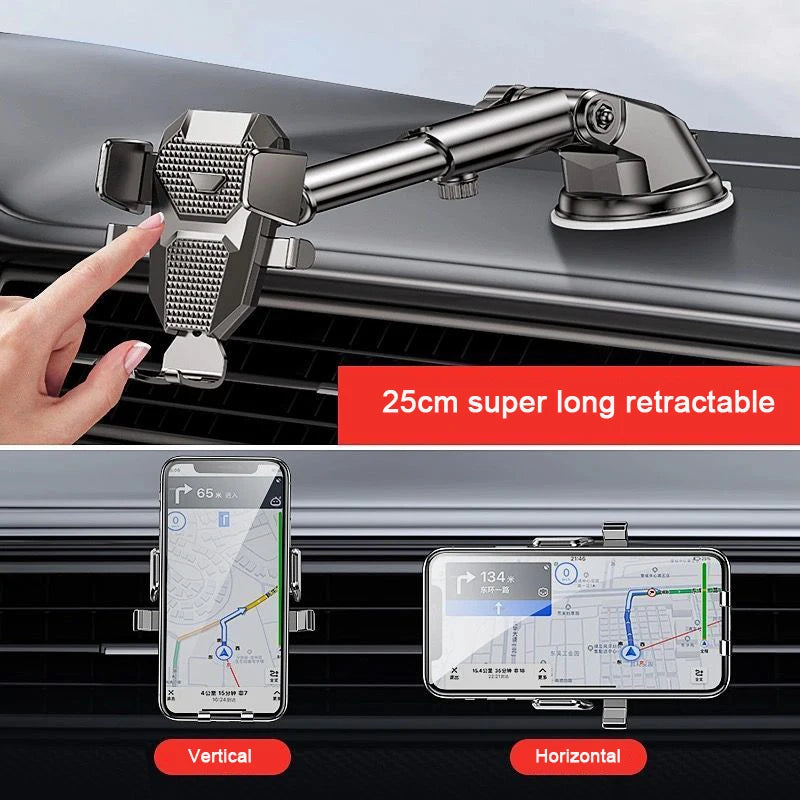 Supporto per cellulare da auto universale 360° per schermi 4‑7 pollici