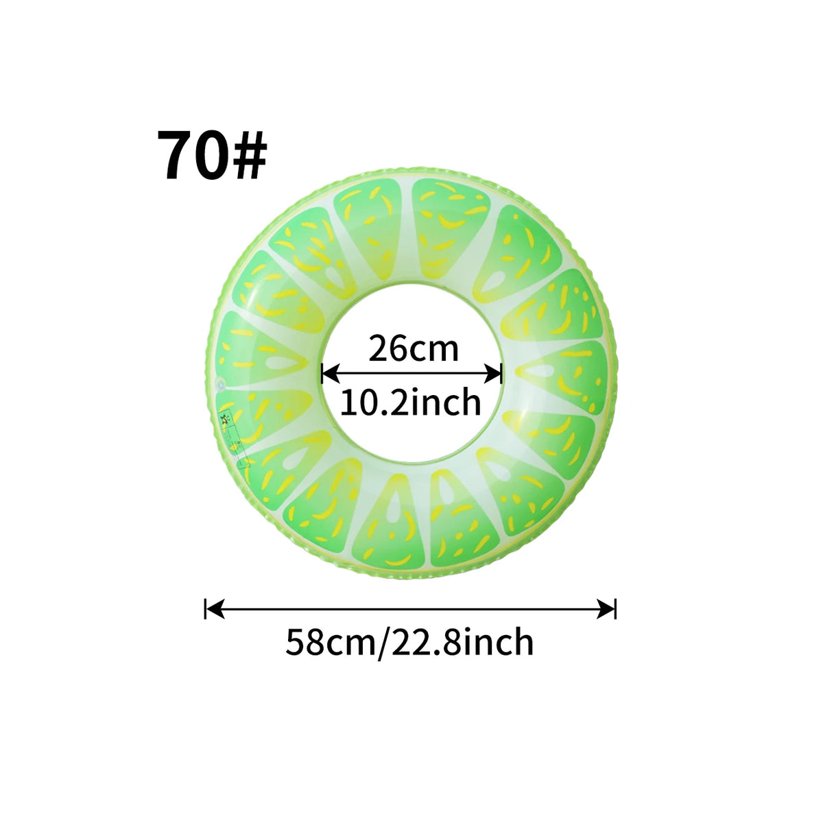 Anello gonfiabile Watermelon in PVC per piscina e spiaggia