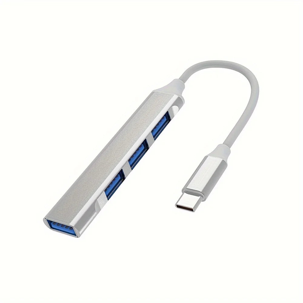 Hub USB Type‑C 4 porte OTG – Compatibile con Xiaomi, Lenovo, MacBook e PC