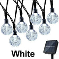 Luci a LED solari per esterno, catena decorativa 8 modalità, impermeabili IP65