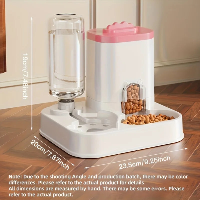 Distributore Automatico Acqua e Cibo per Gatti Gravity-Fed 1-Peck