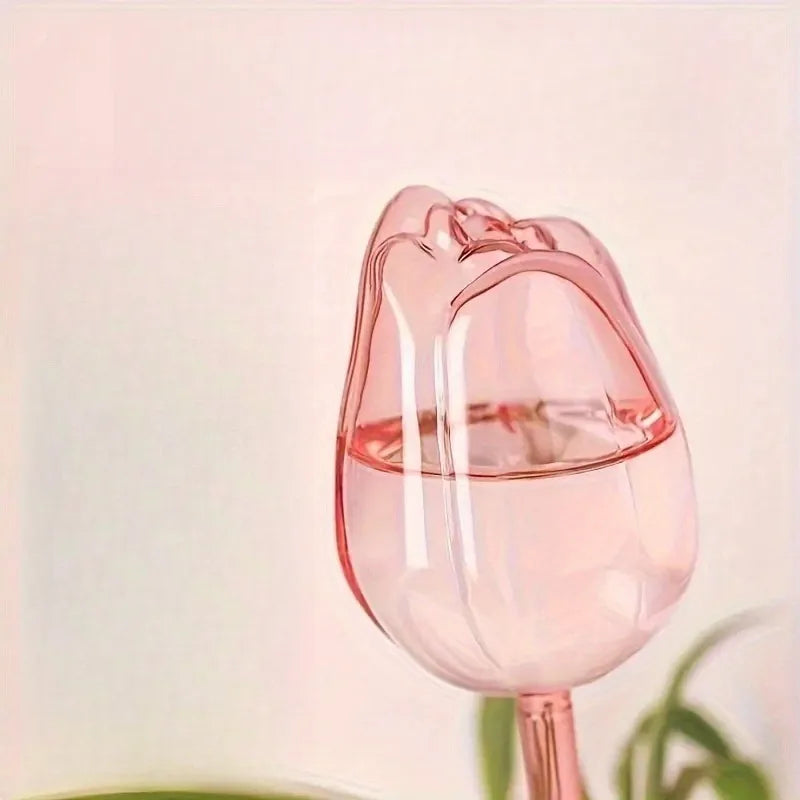 Sfere di irrigazione rosa a forma di tulipano per piante indoor e outdoor