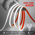 Striscia LED COB 220V 10 cm, 240 LED/m, IP65, 3000‑6000 K