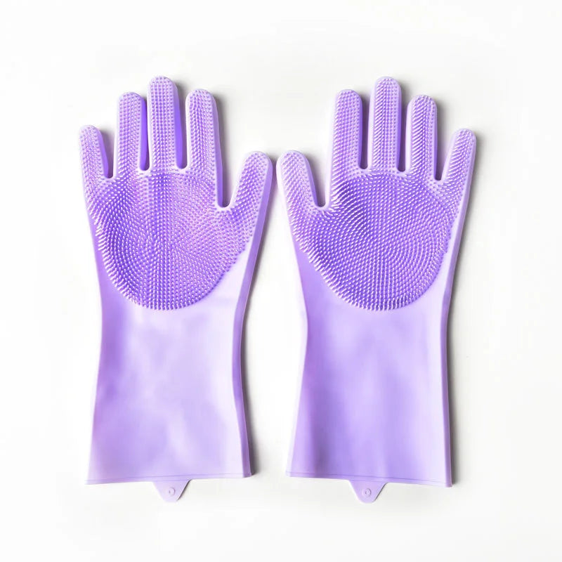 Guanti in silicone per toelettatura cani e gatti – pulizia e rimozione peli