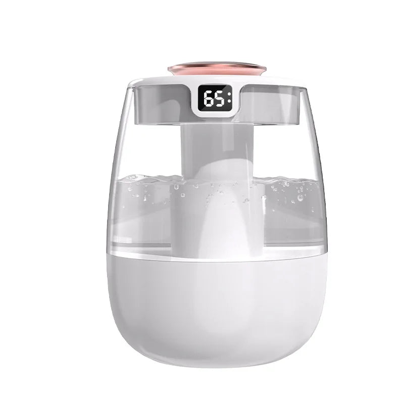 Umidificatore d'aria con diffusore di aromi, doppio spruzzo USB e luce