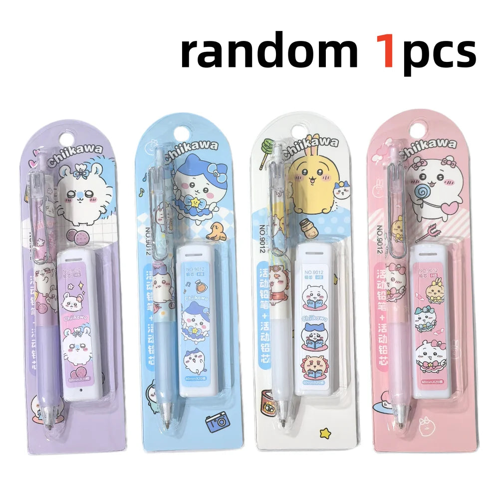 HOT! Stylish Automatic Pencil Set Anime Merchandise Cute Girly Writing Lead Resistant for Students