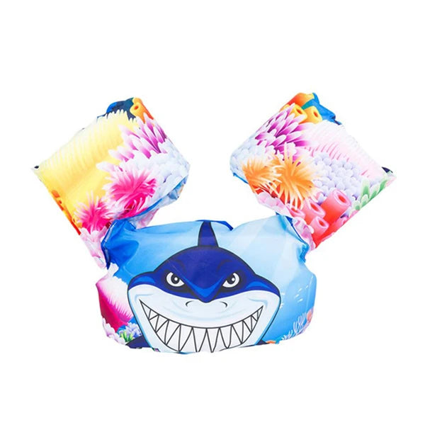 Gilet de natation pour enfants avec brassards intégrés – Aide à la natation 2-6…