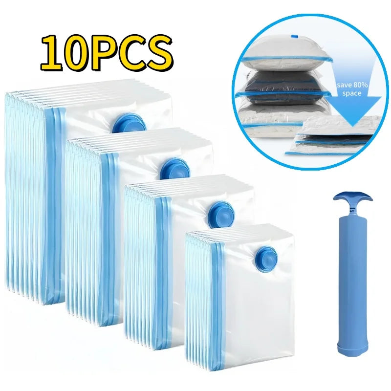 Buste sottovuoto compressibili 1-10 pezzi – Risparmia spazio in armadio e…