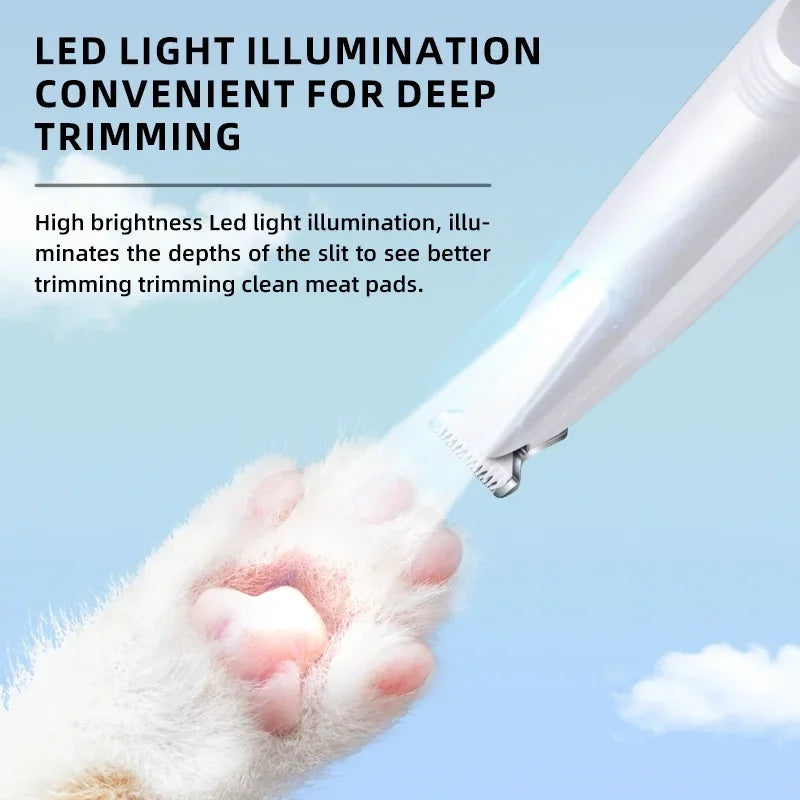 Trimmer per unghie cani con luce LED e lama da 18 mm – taglio preciso e…