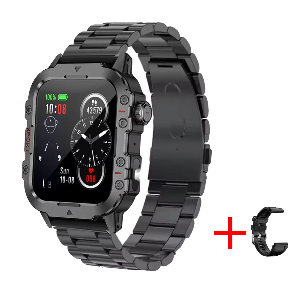 Smartwatch sportivo 2026 con monitor cardio, SpO2, sonno e torcia LED