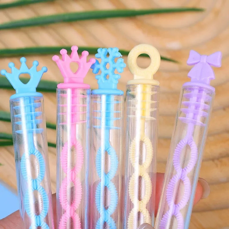 Bottiglie di sapone per bolle con bacchetta a 5 fori – set da 10-100 pezzi