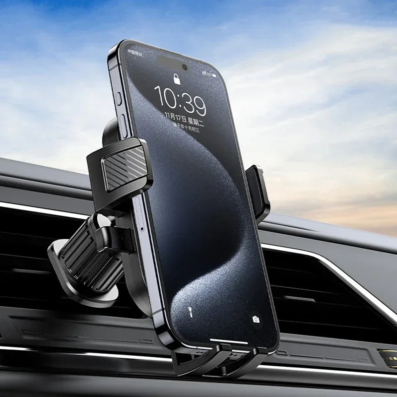 Supporto flessibile per smartphone auto, fissaggio ventola aria, universale