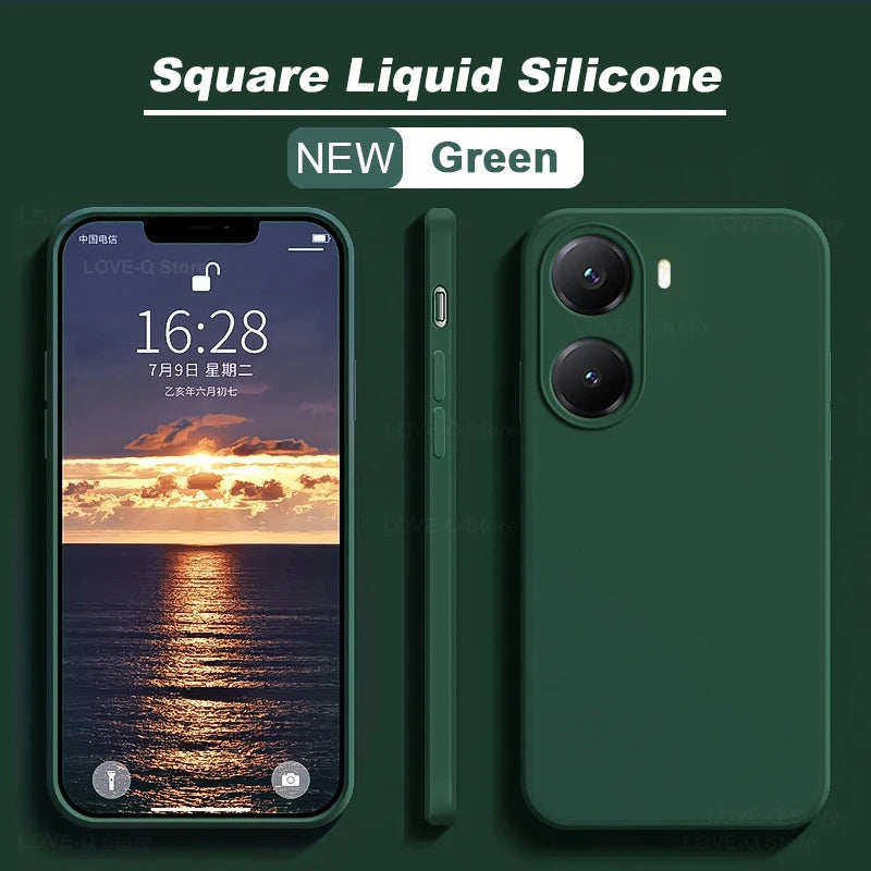 Cover Silicone Liquido Shockproof per Xiaomi Poco X7 X8 Pro Max