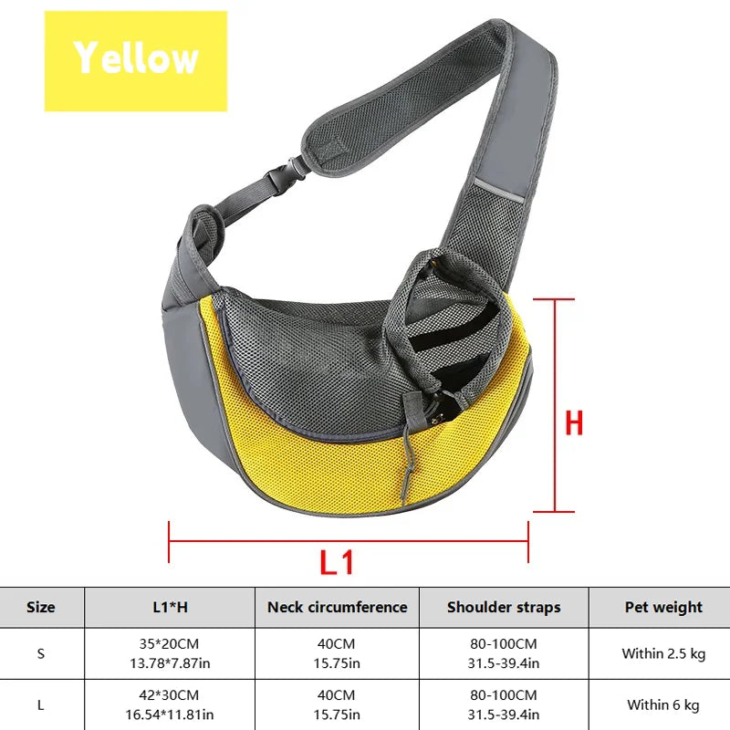 Zaino trasportino per cane e gatto, zaino crossbody traspirante da 20 kg