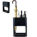 Umbrella Holder Metal Free Standing Umbrella Stand Rack Multipurpose Umbrella Decorative Holder with Removable Drip Tray