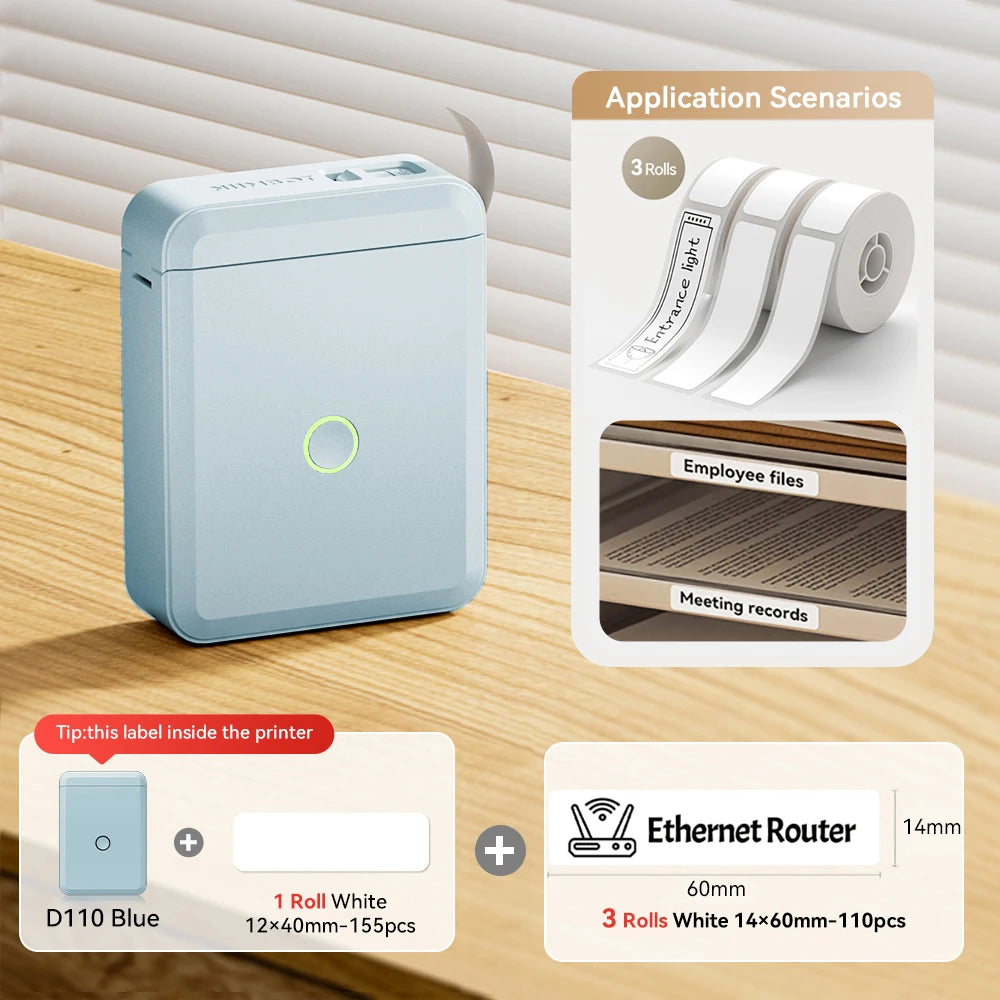 Stampante termica portatile Mini wireless per etichette adesive