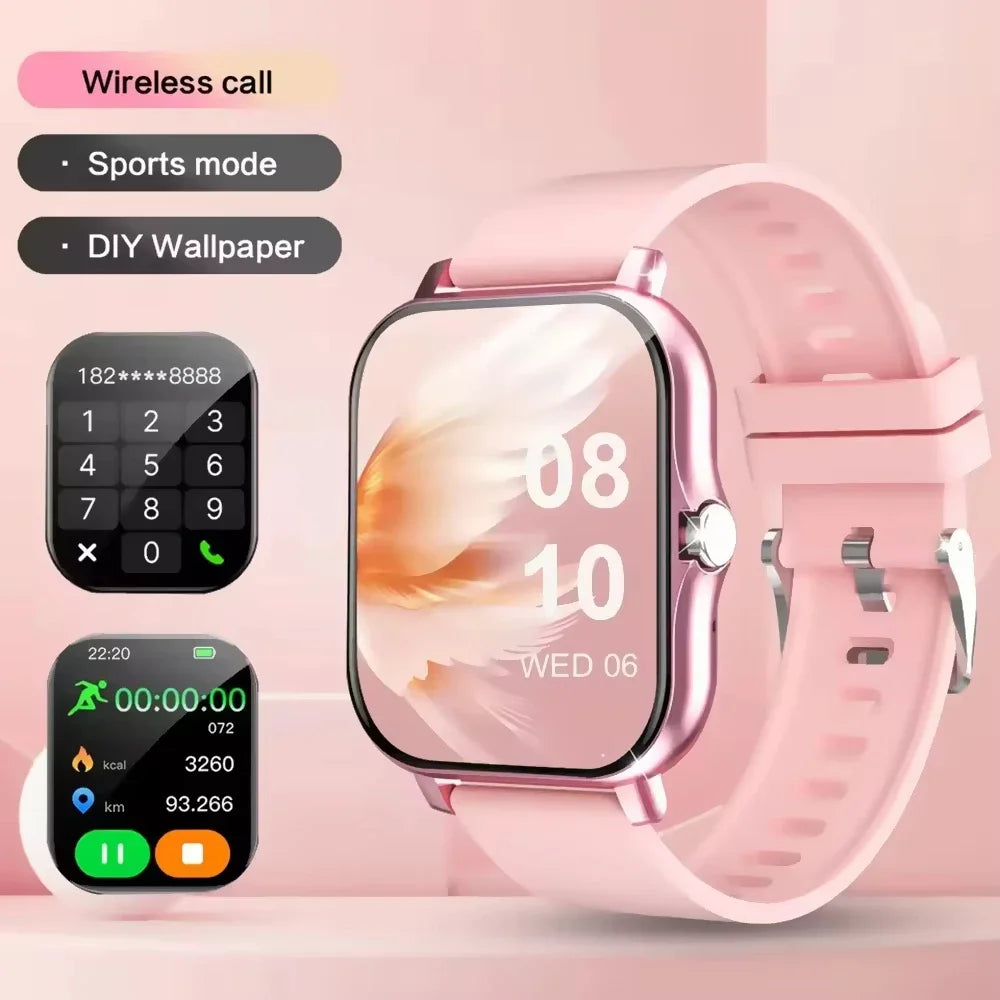 Smartwatch sportivo impermeabile 1.8" con monitoraggio salute e chiamate…