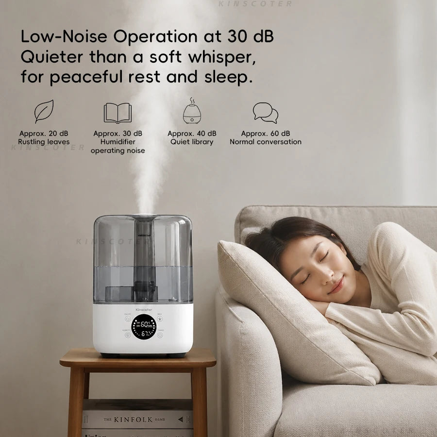 Umidificatore d'aria da tavolo 5 L ad ultrasuoni con controllo touch e…