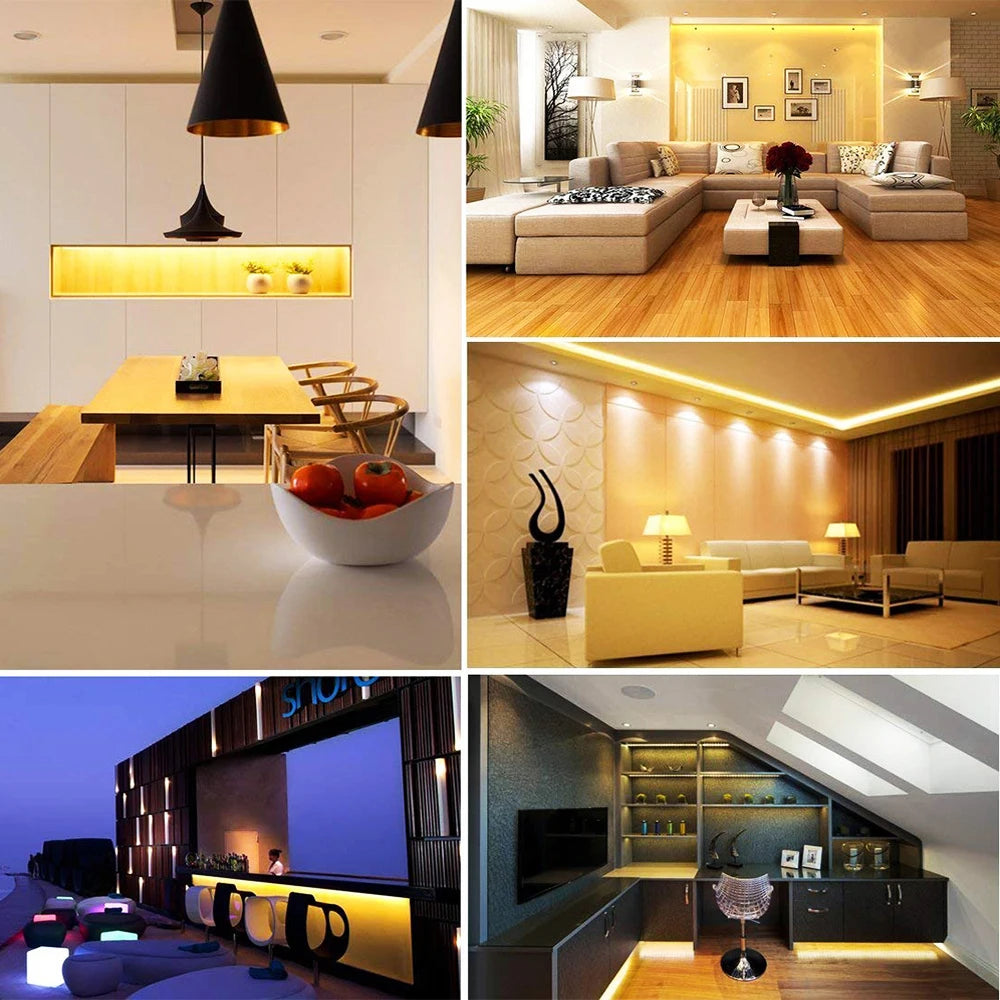 Striscia LED COB 12V/24V 3‑5mm dimmerabile 3000‑6000K per casa