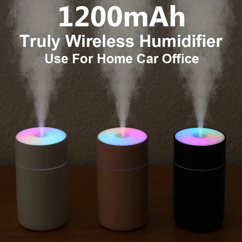 Umidificatore portatile USB ricaricabile da 230 ml, diffusore aromi wireless
