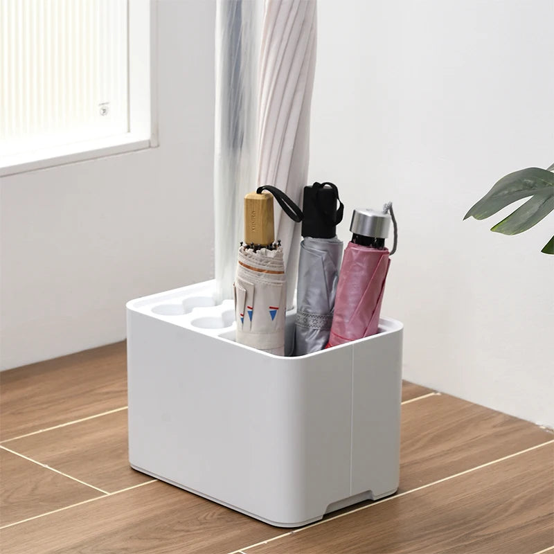 Umbrella Rack with Drip Tray, Suitable for Space Saving Storage in the Corner of the Entrance Passage, Can Hold 10/15 Umbrellas