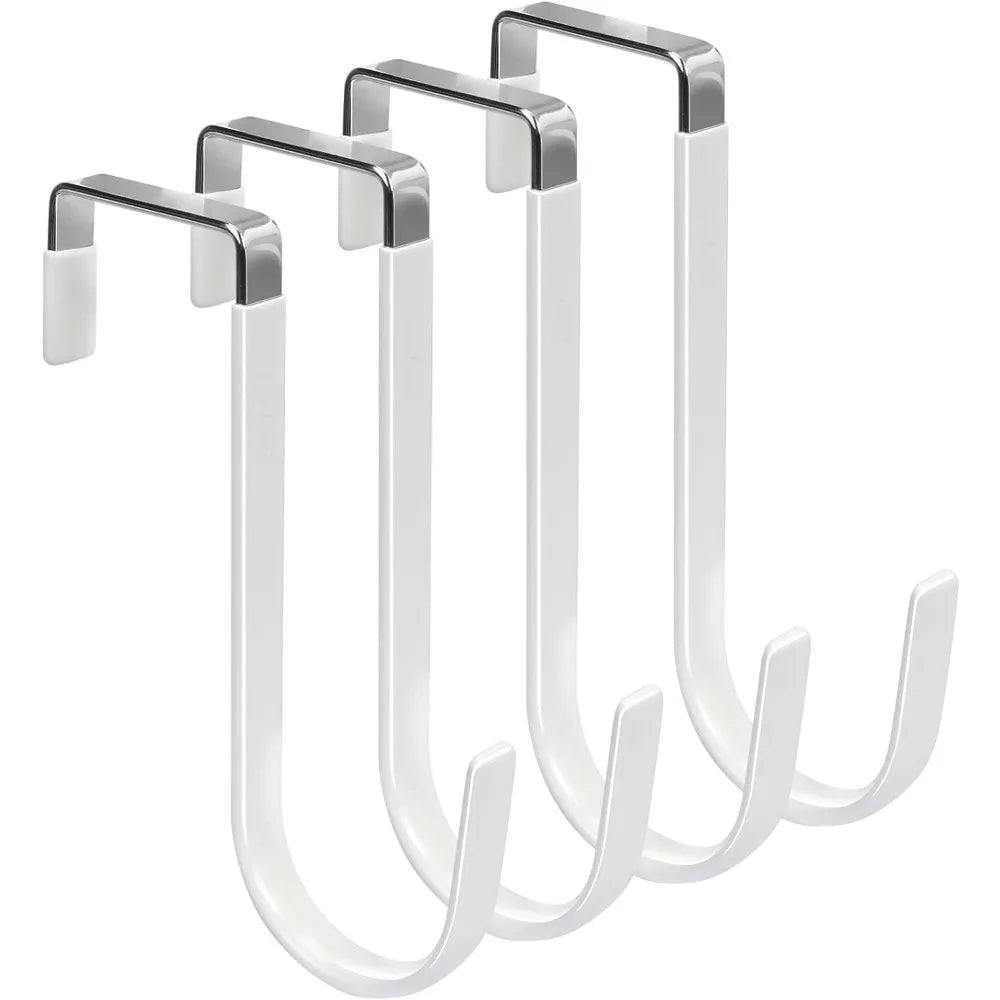 Ganci Porta Porta 4 Pezzi - Organizer Heavy Duty Antiscivolo Antigraffio