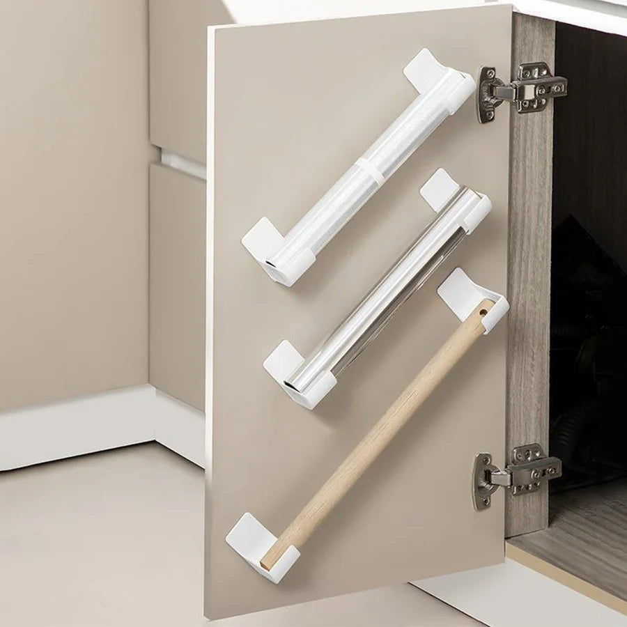 Porta rotoli autoaderente regolabile per sacchetti, pellicola e alluminio – 4