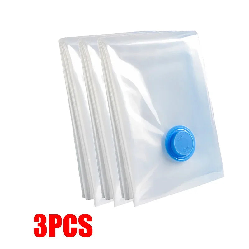 Vacuum Bag for Clothes, Air Vacuum Bag with Pump, Travel Essentials, Space Saver Bags for Comforters Blankets Storage Organizer