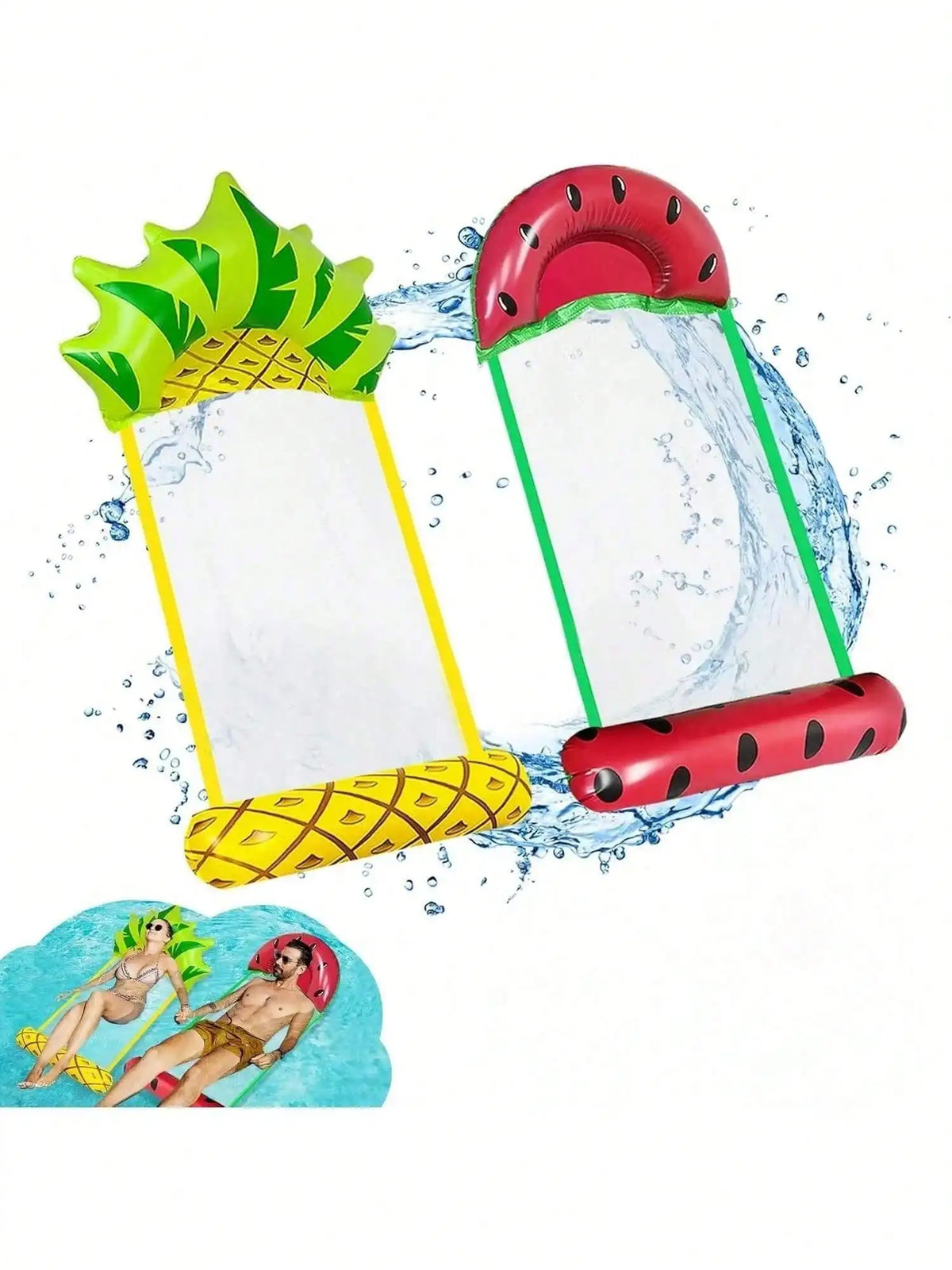 Summer Foldable PVC Inflatable Floating Row Swimming Pool Water Hammock Air Cushion Bed Water Sports Water Bed Can Lie or Sit