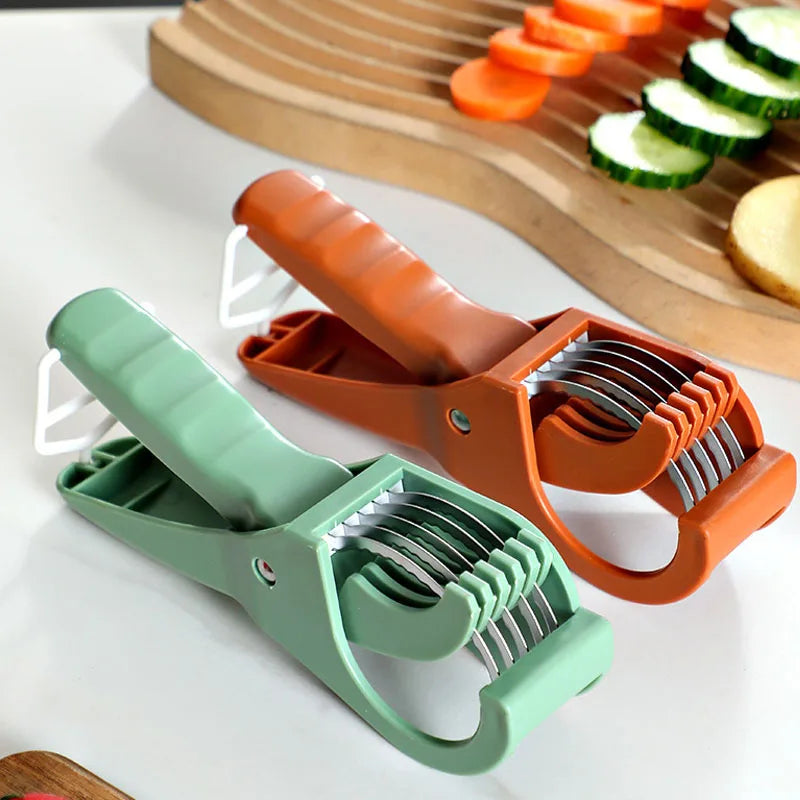 Affettatore Multiuso in Acciaio Inox per Verdure e Frutta – Design Minimalista