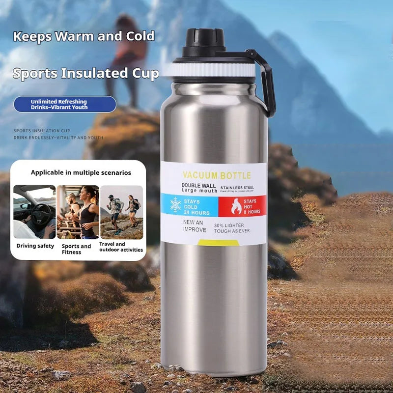 Thermos in acciaio inox 600/800/1000 ml – Borraccia termica isolata