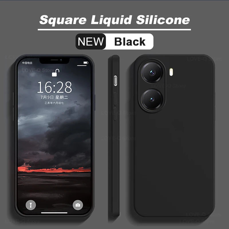 Cover Silicone Liquido Shockproof per Xiaomi Poco X7 X8 Pro Max