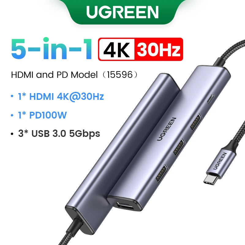 Docking Station USB‑C 10 in 1 con doppio HDMI 8K/4K, RJ45, PD 100 W