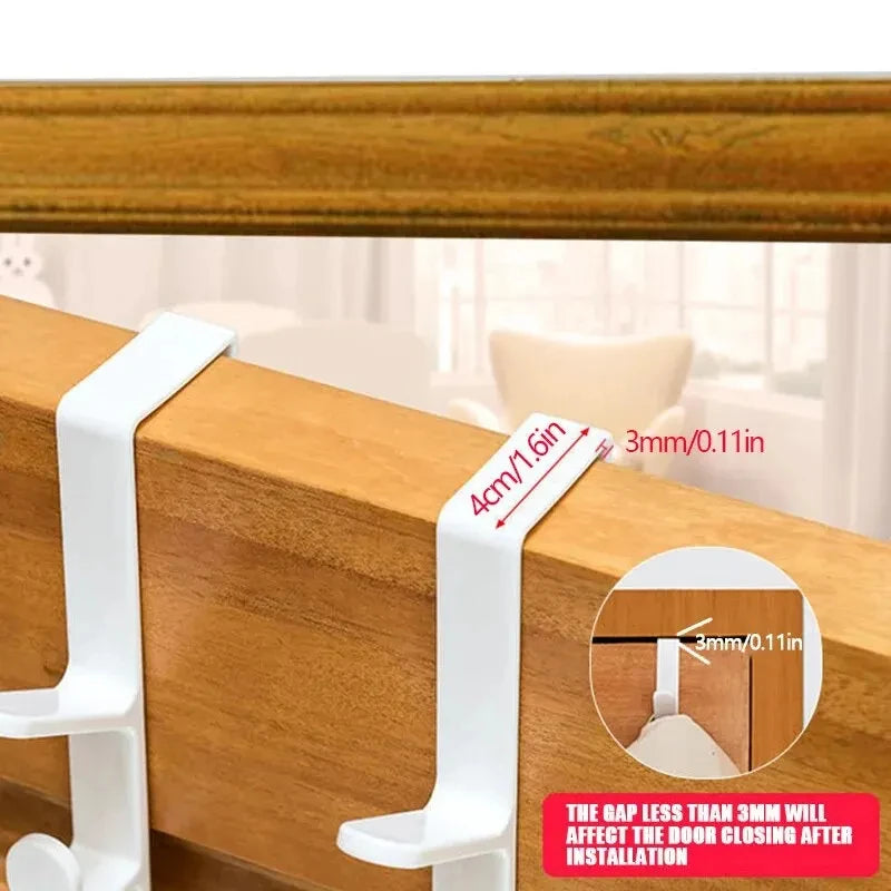 Porta abiti da porta con 5 ganci in ABS – per borse, cappelli e giacche