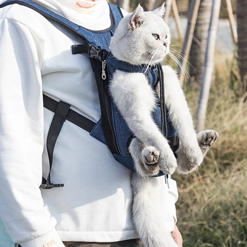 Zaino Esterno per Cani Camuffamento Traspirante, Carrier Viaggio Piccola Taglia