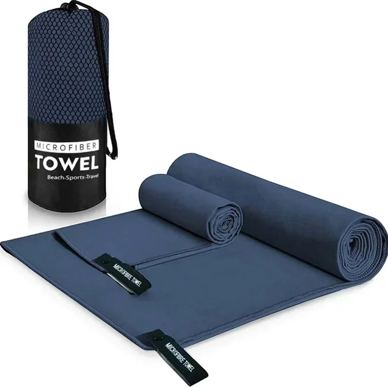 Asciugamano Sportivo Rapido 40x80/50x110 cm – Blu, Grigio, Verde, Arancione