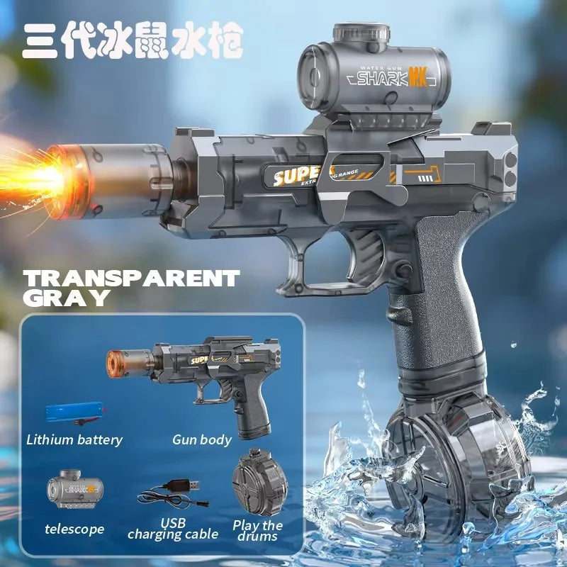 Pistola d'Acqua Elettrica per Adulti – Spruzzo Potente e Ricarica Automatica,…