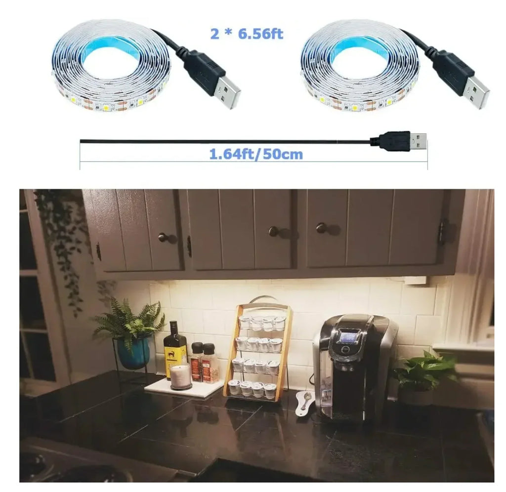 Striscia LED USB 5V 2835 Bianco 6500K 1‑5 m – Illuminazione d’ambiente